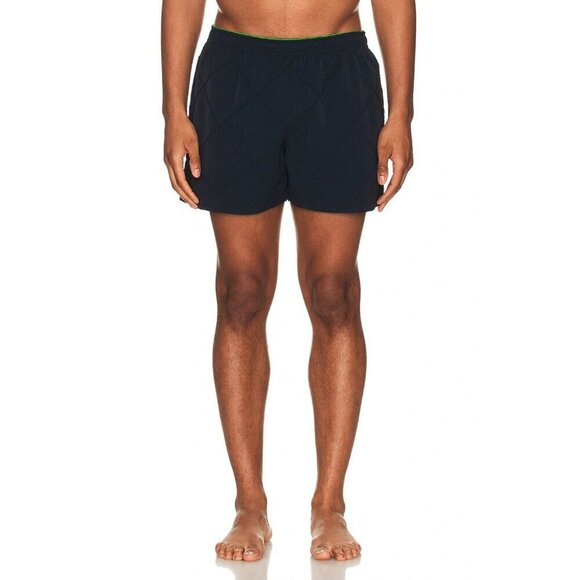 Bottega Veneta Intreccio Nylon Swim Shorts in Midnight Blue Large Mens Trunks - Picture 2 of 16